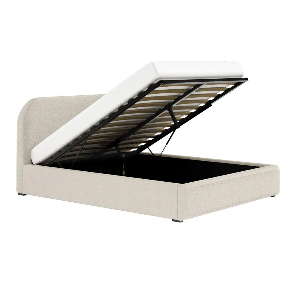 Flair Alba Ottoman Bed Cream Boucle 5