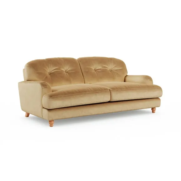 Martha Vintage Velvet 3 Seater Sofa 6