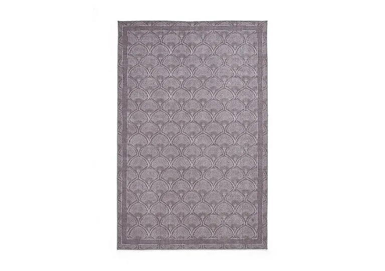 Deco Peacock Washable Rug - 122cm-x-170cm - Lilac