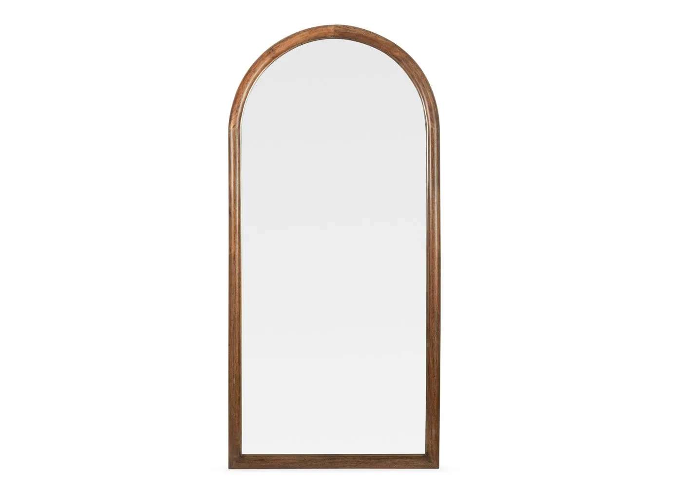 Heal's Genoa Arch Floor Mirror Walnut Finish 90 x 190cm