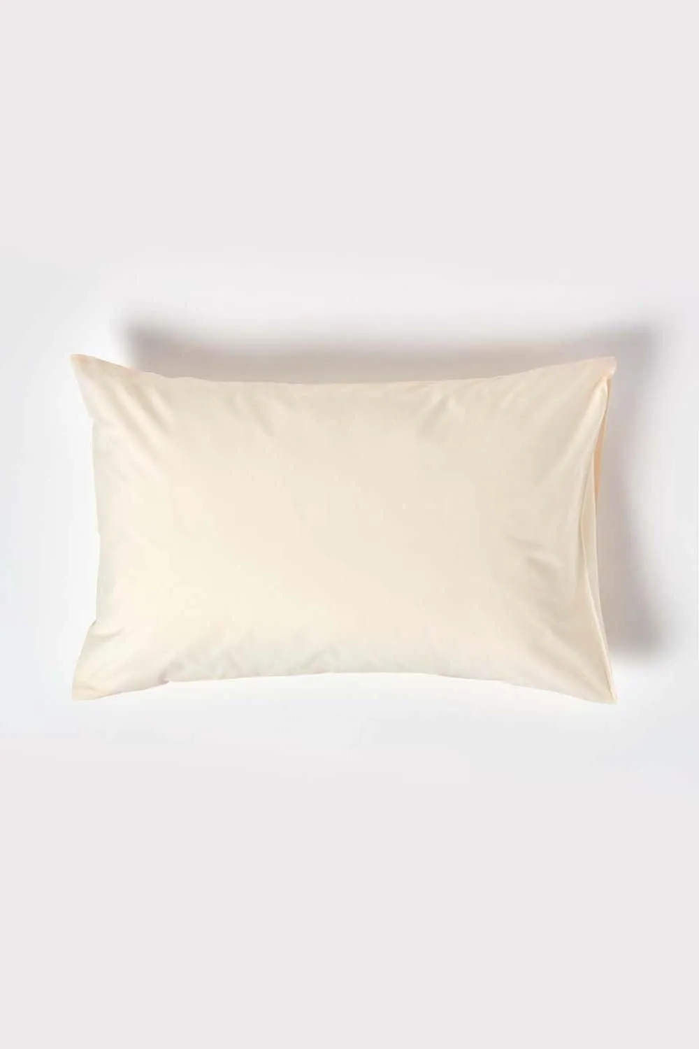 Homescapes Egyptian Cotton Housewife Pillowcase 200 TC, Standard Size in Cream 1