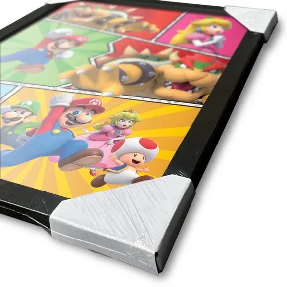 Super Mario Comic Strip Framed Print 2