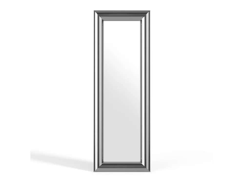 Vente-unique Rectangular Metal Wall Mirror - W. 60 X H. 170 Cm - Chrome - BORAYA in Silver 4