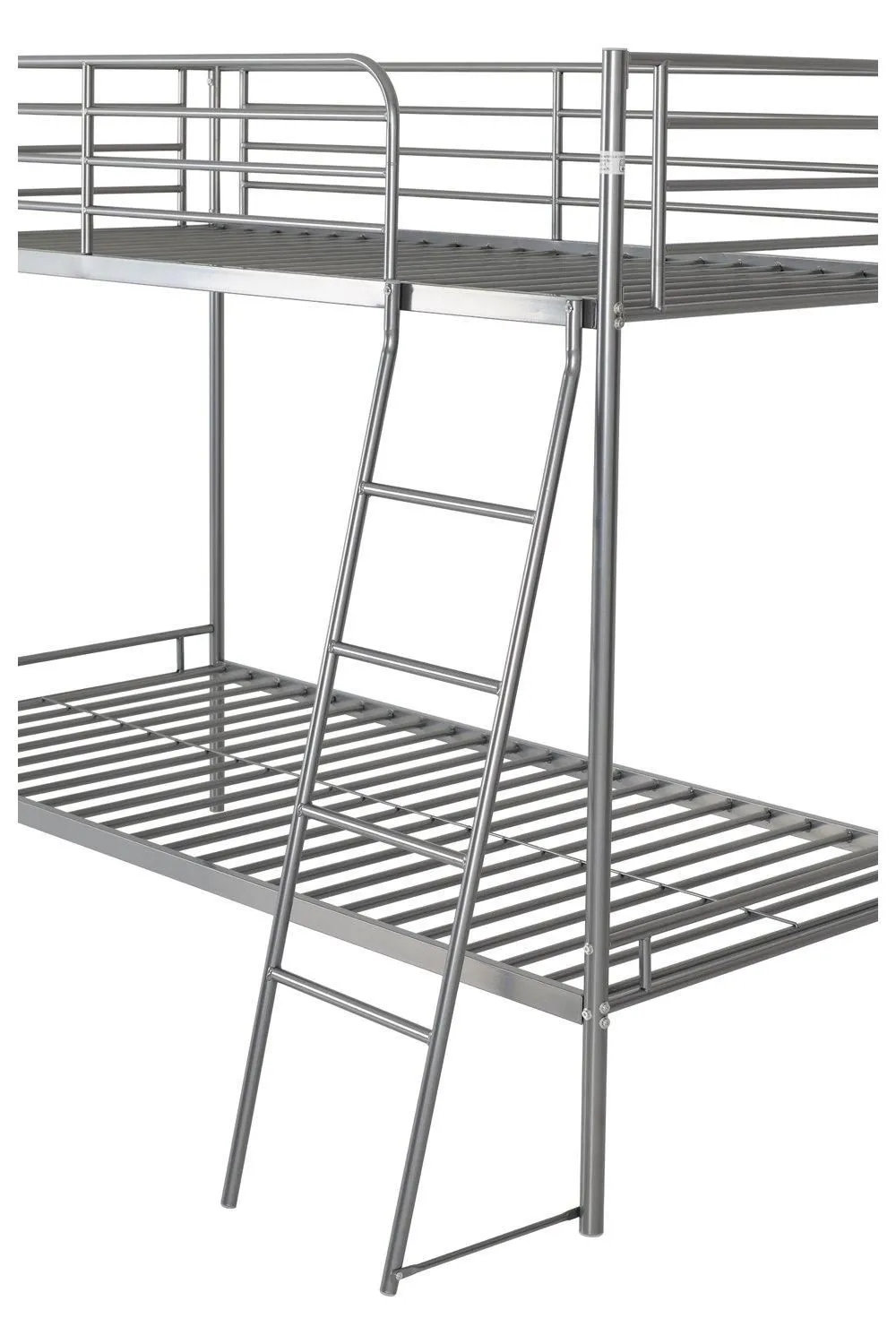 Seconique Brandon 3' Single Bunk Bed in Metallic Silver 5