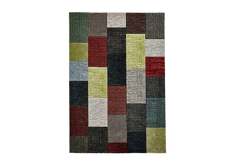 Newark Rug - 120cm-x-170cm - Grey/Multicoloured