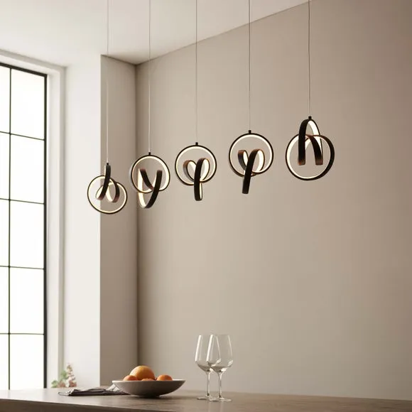 Vogue Rocco 5 Light Diner Ceiling Light 2
