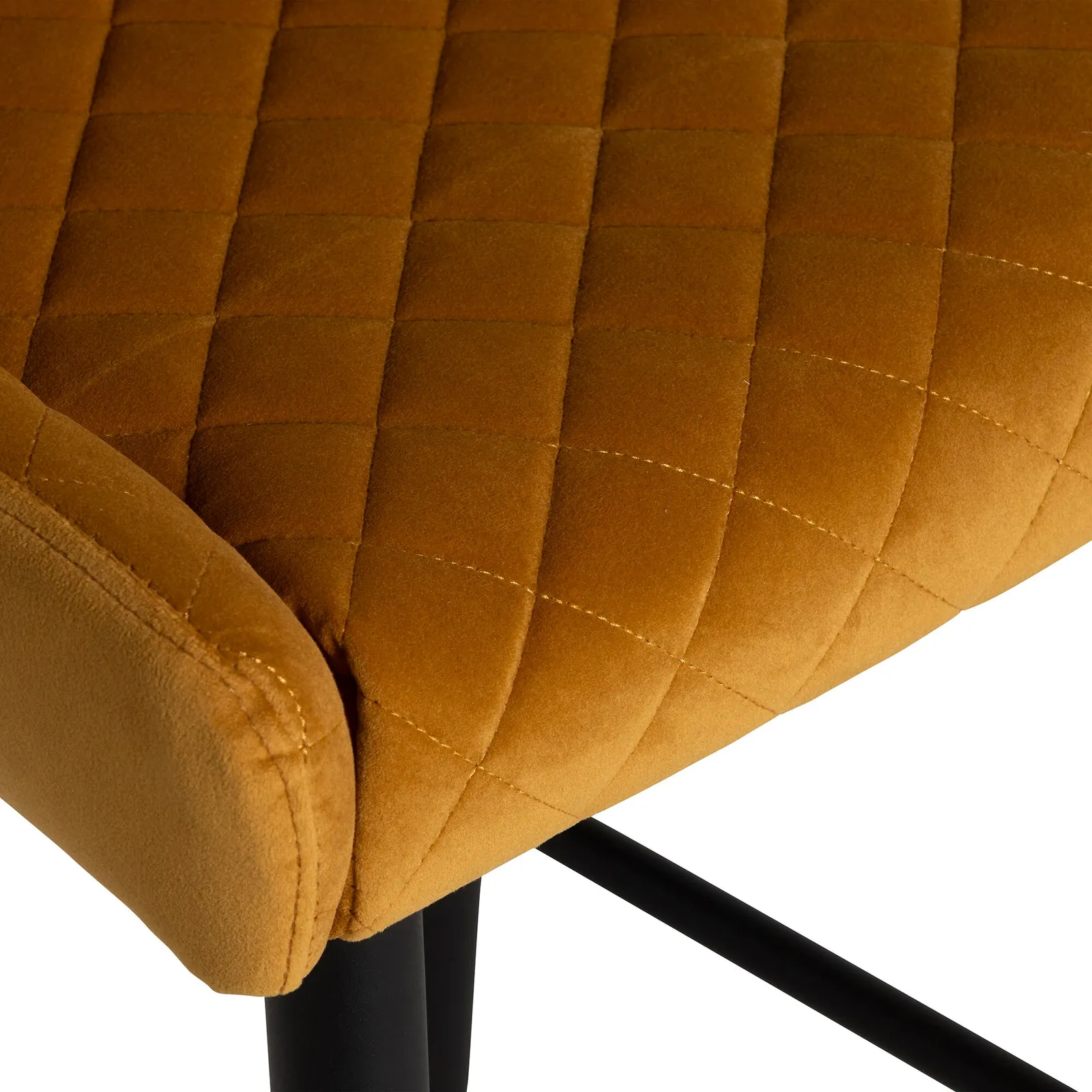 Rivington Barstool, Orange Velvet | Barker & Stonehouse 4
