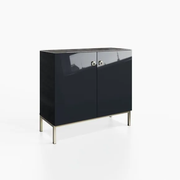Return - Lyra Tall Smart Sideboard, Onyx Black 3