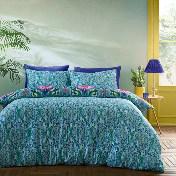 Matthew Williamson Ikat 100% Cotton Duvet Cover & Pillowcase Set 3