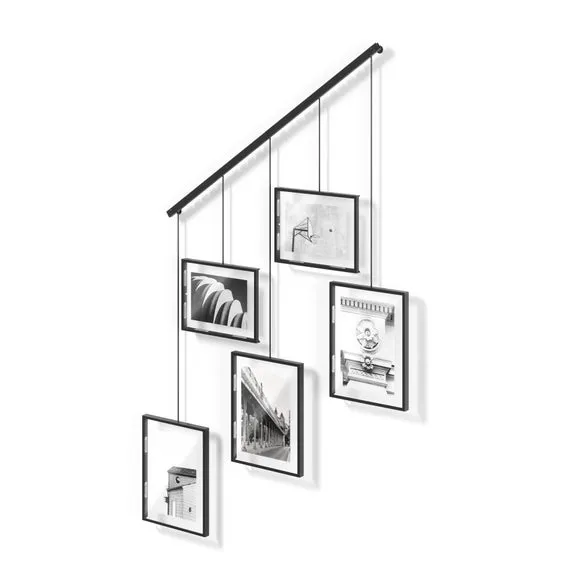 Umbra Set of 5 Exhibit Display Hanging Photo Frames 5