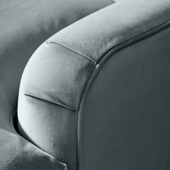 Martha Vintage Velvet Corner Chaise 6