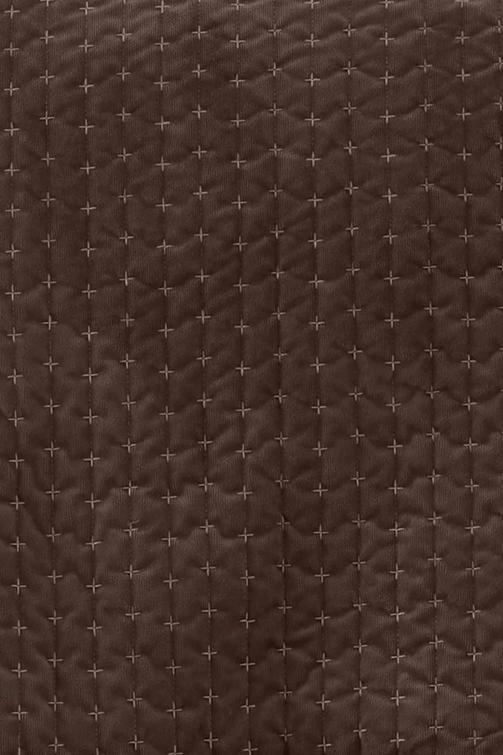 Bianca 'Attica Velvet' Embroidered Bedspread in Chocolate 2