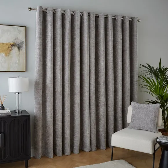 Cashton Chenille Heavyweight Eyelet Curtains 4
