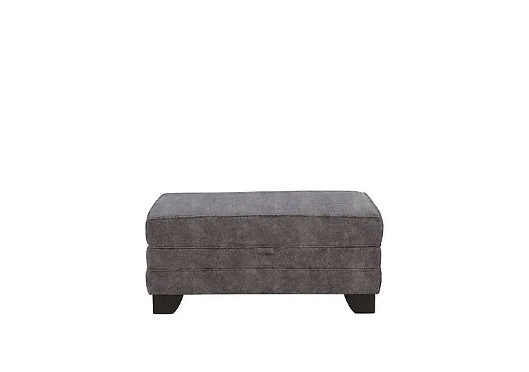 Mariah Fabric Storage Footstool - Dapple Moleskin