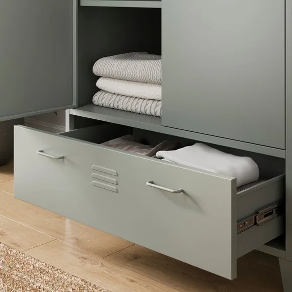 Helga Metal Double Wardrobe 3