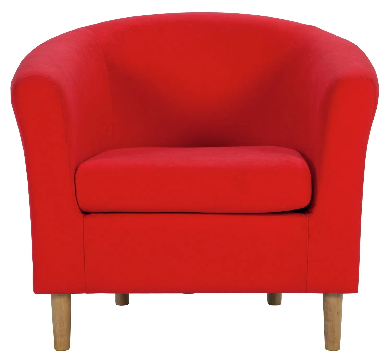 Argos Home Fabric Tub Chair - Red