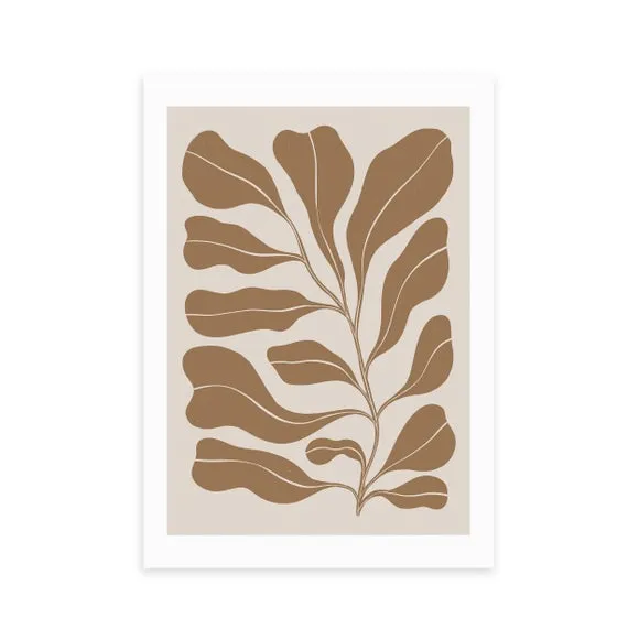 East End Prints Brown Branch Print 2