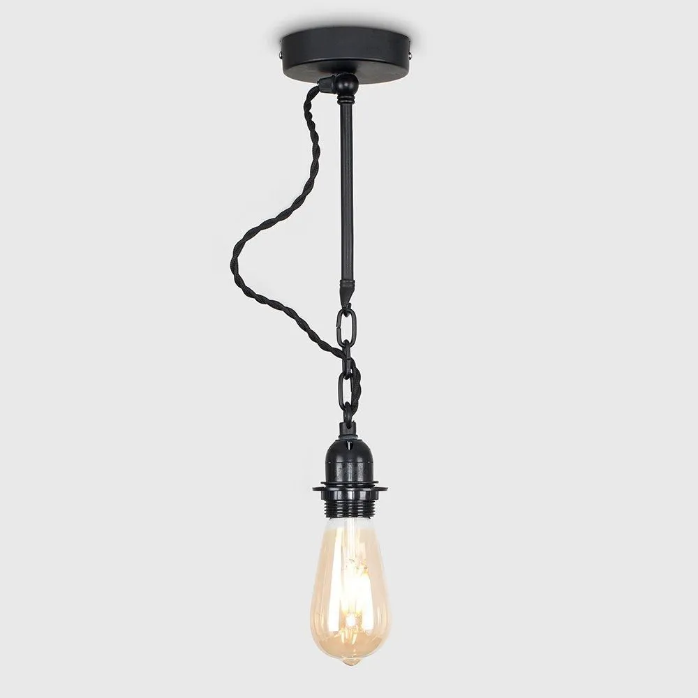 ValueLights Huber Pair of Black Indoor Wall Light 3