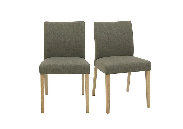 Duplex Pair of Upholstered Dining Chairs - Black & Gold