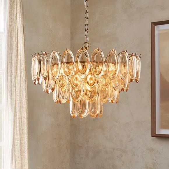 Dusk 9 Light Adjustable Chandelier 1