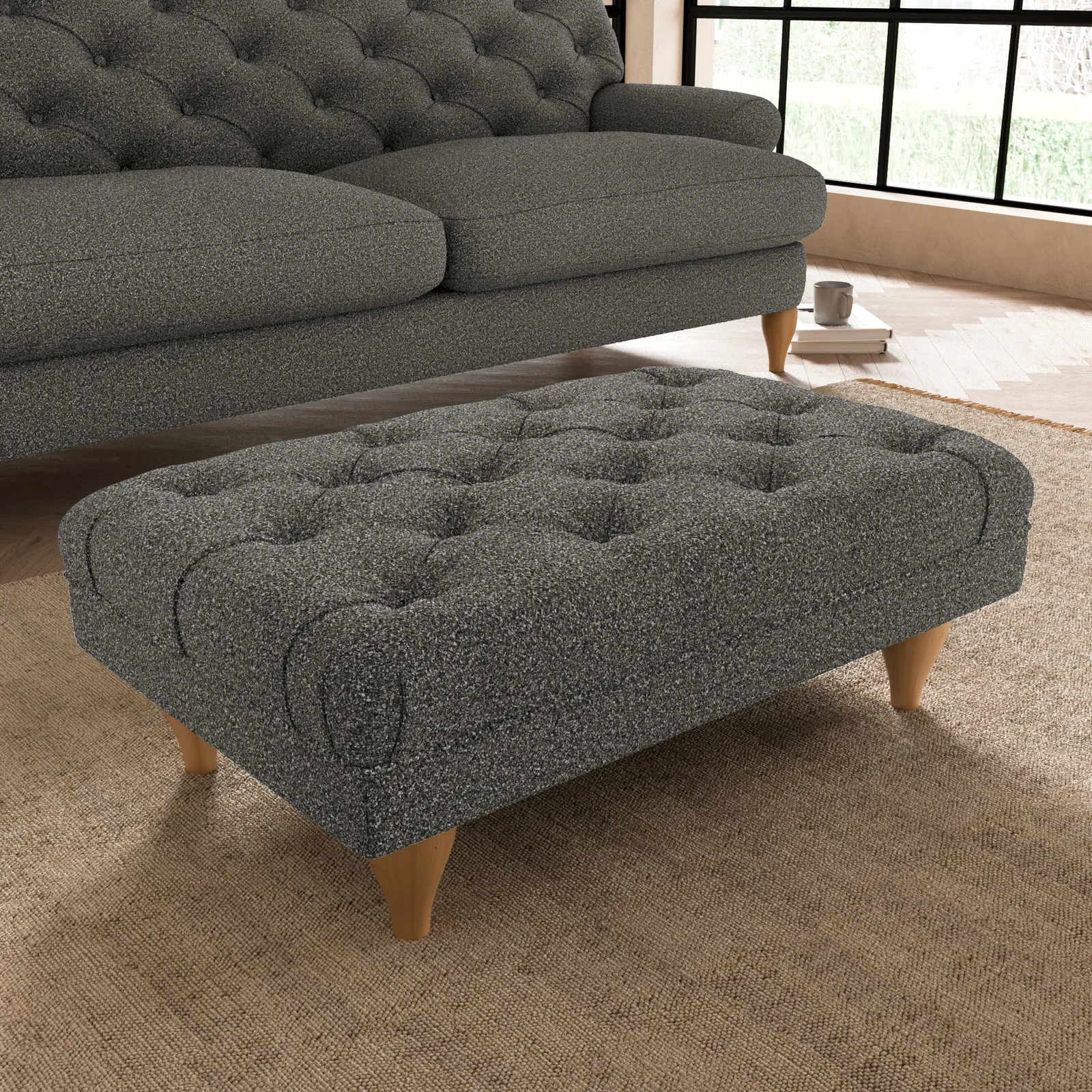 Warwick Cosy Marl Footstool Cosy Marl Granite
