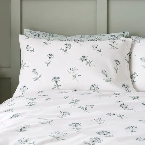 Cow Parsley Stems 100% Cotton Standard Pillowcase Pair 2