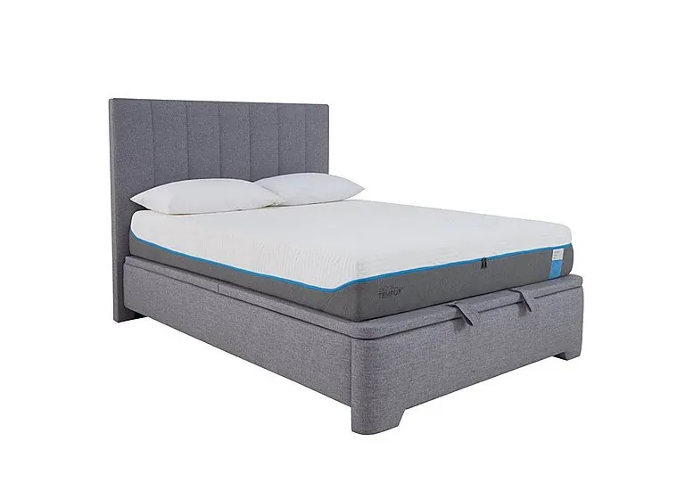 Aramis Ottoman Bedframe - King Size - Marbella Grey