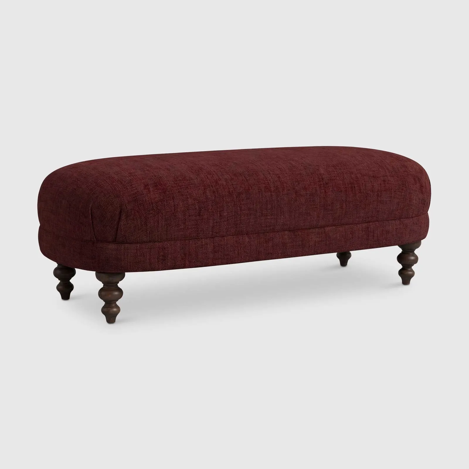 English Heritage Clover 26 Footstool, Red Fabric | Barker & Stonehouse 1