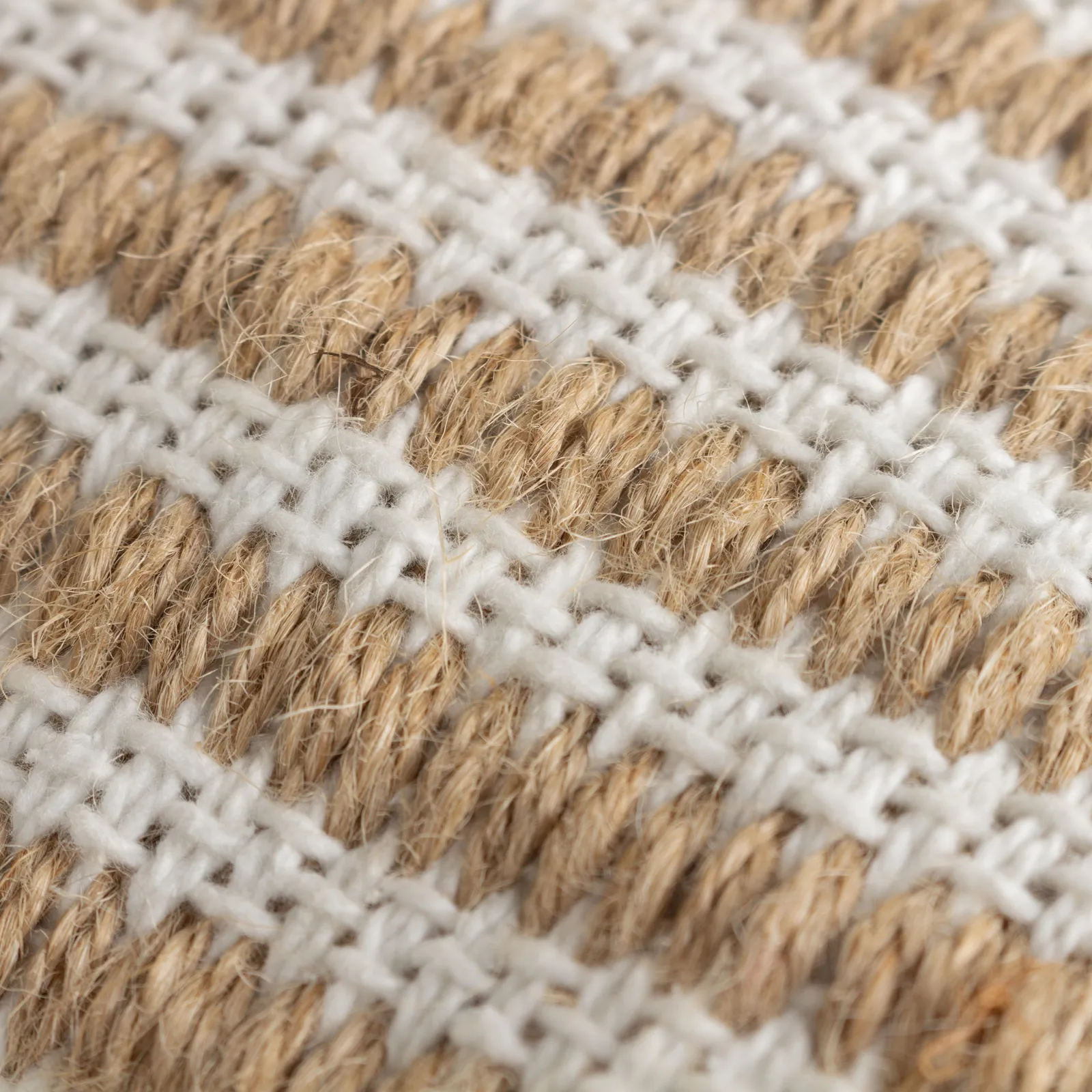 Yard Organik Stripe Jute Woven Cushion in Natural 5