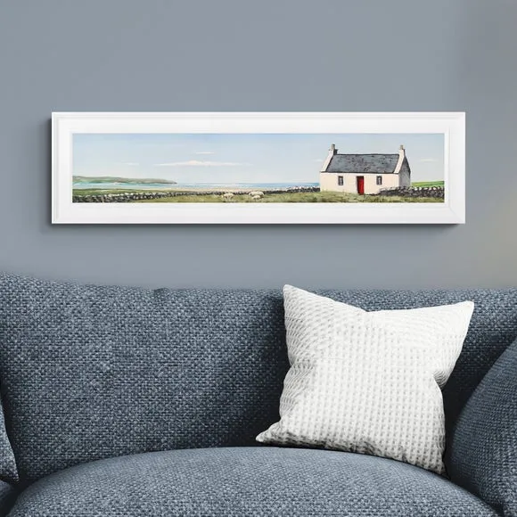 Artko Red Door Shore by Jack Barclay Framed Print
