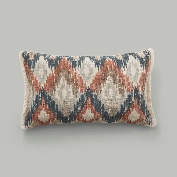 Matalasse Ikat Cotton Rectangle Cushion Cover 2