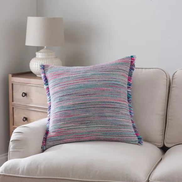 Ava Fringe Cotton Square Cushion