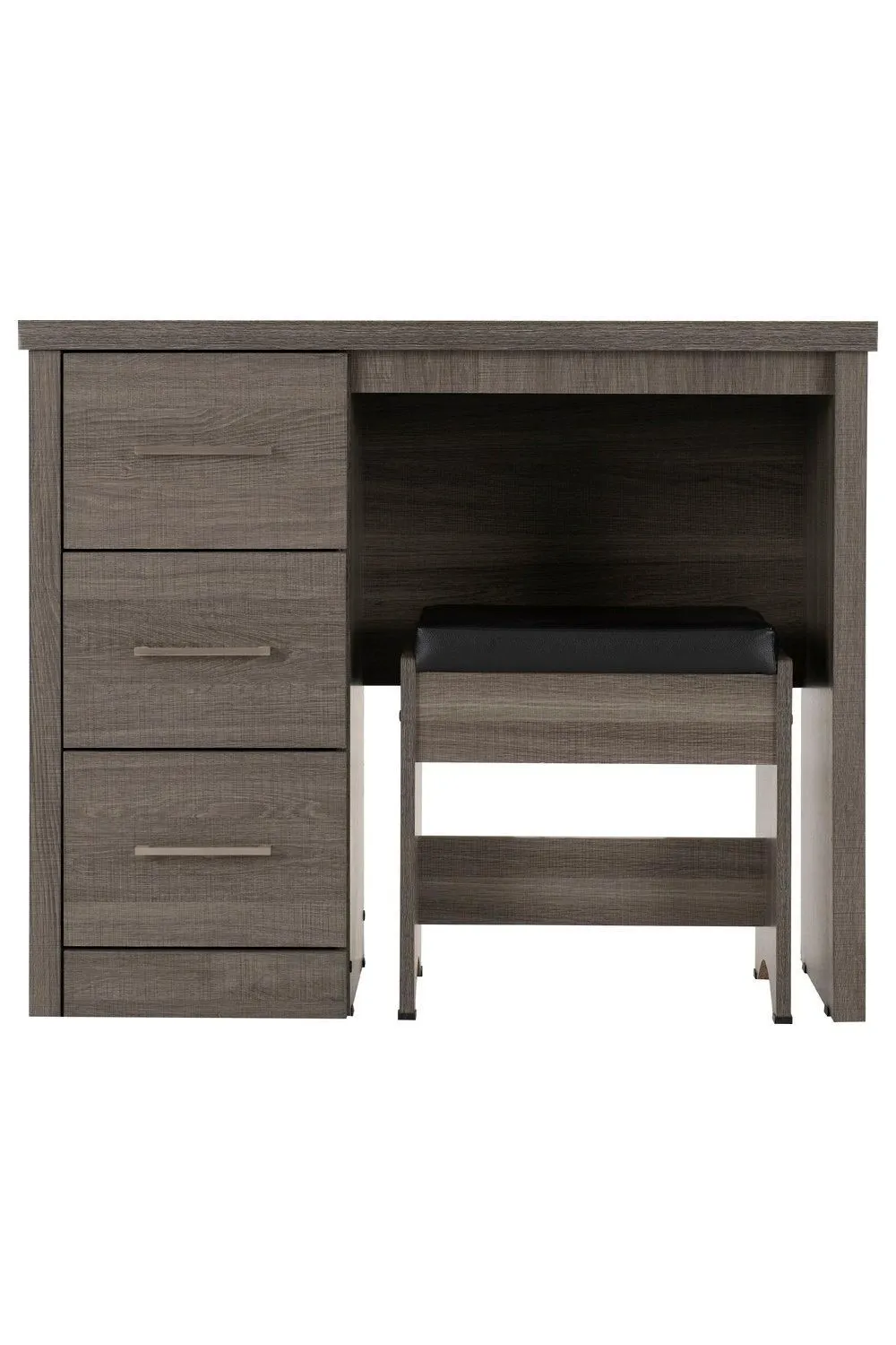 Seconique Lisbon 2 Piece Dressing Table Set in Black 2