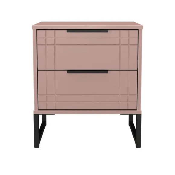 Darlton 2 Drawer Bedside Table 2