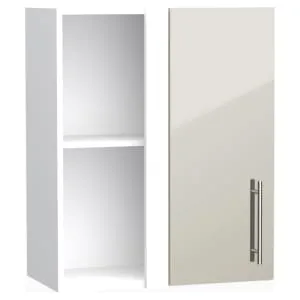 Wickes Orlando Gloss Stone Shaker Corner Wall Unit - 600mm