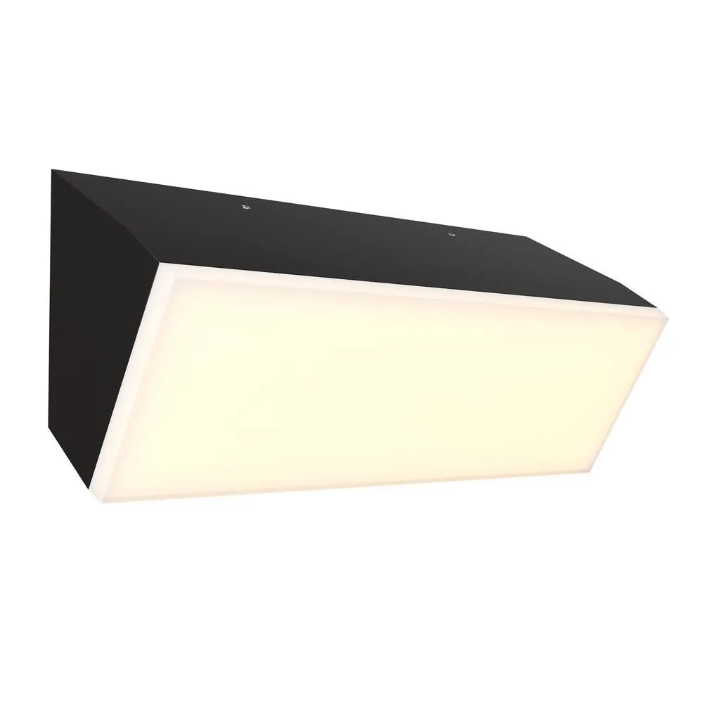 Netlighting Brick 10x30cm Outdoor Wall Down Lamp Graphite 3000K 1600lm IP54 in Grey