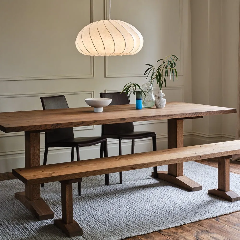 Heal's Lisbon Table 160x90cm Blonde Oiled Oak Chamfered Edge Not Filled 3