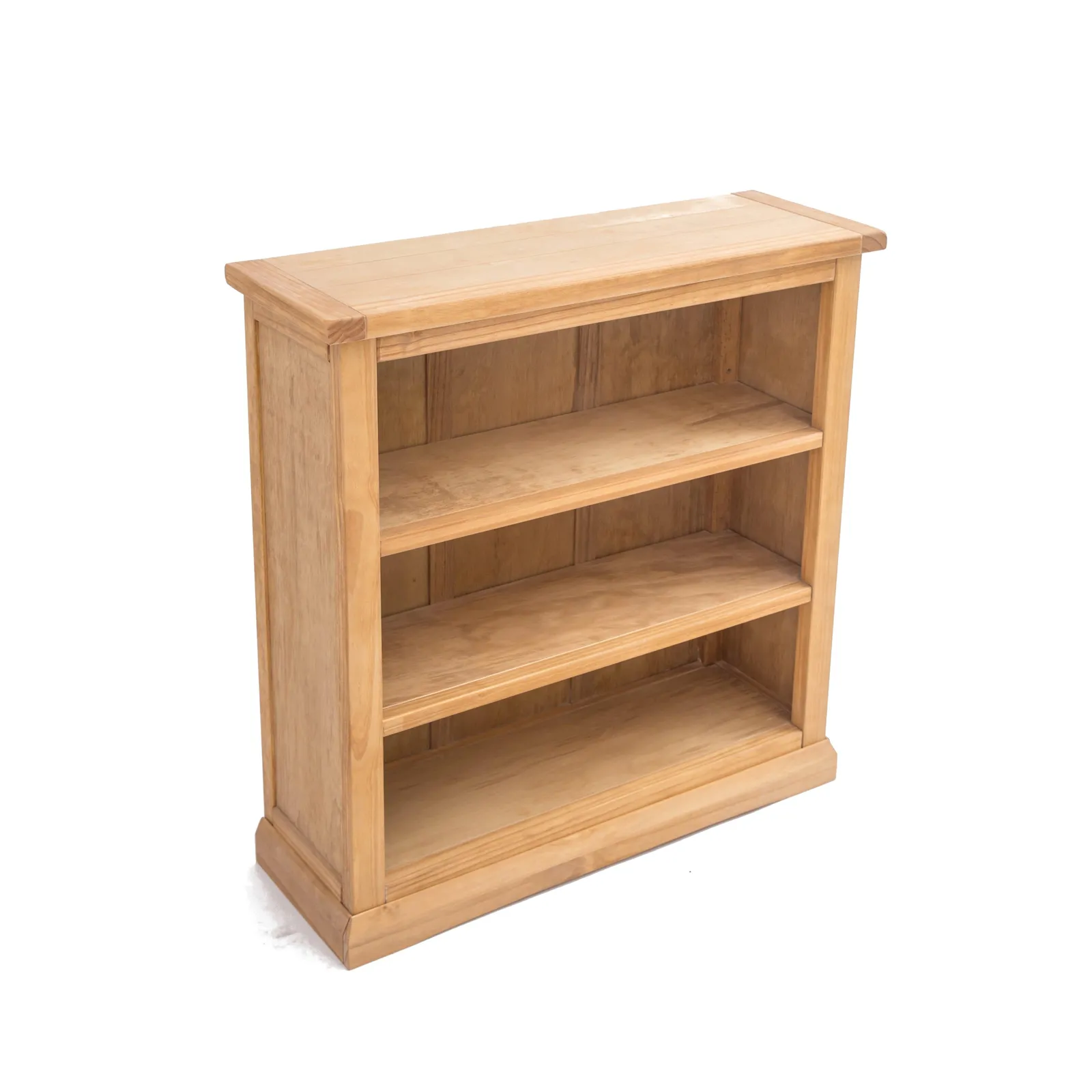Cabinet Bits Bookcase with plinth 90x90x30cm in Light Brown 3