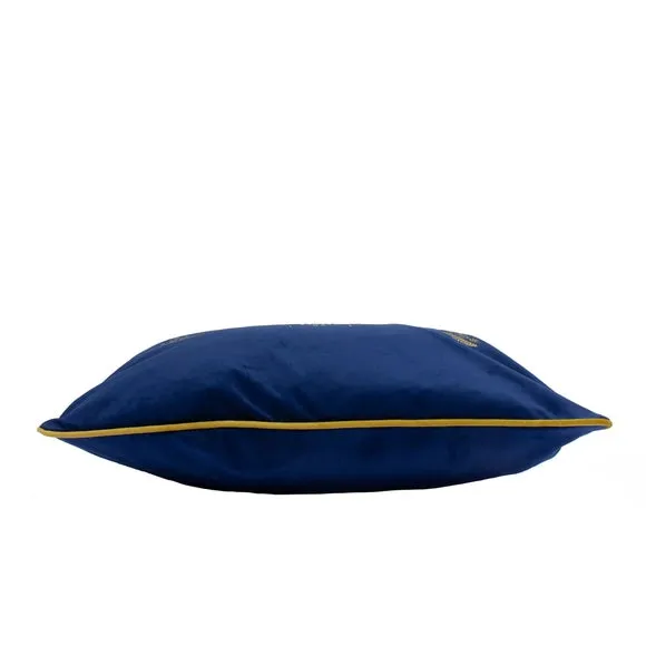 Paoletti Cerana Blue Bee Velvet Cushion 3