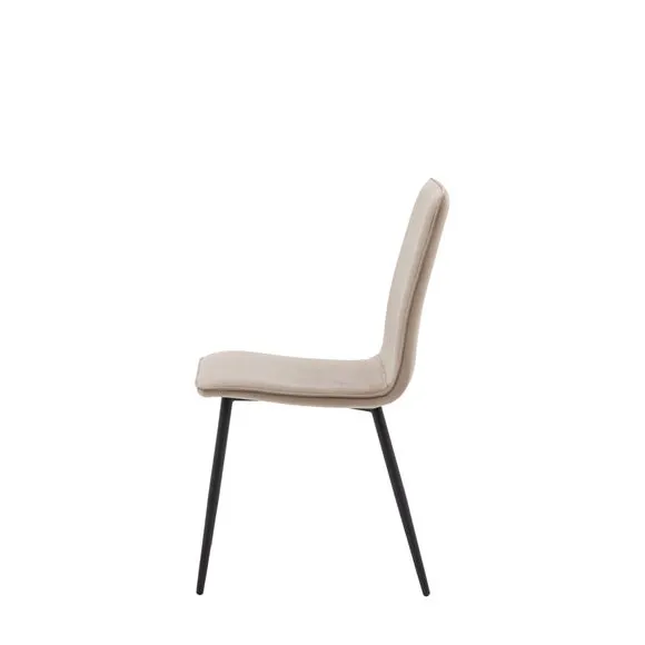 Set of 2 Wamba Velvet Dining Chairs 4