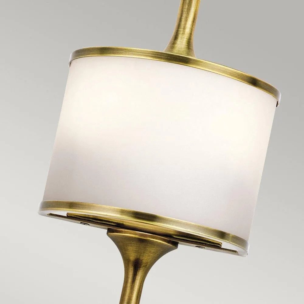 Netlighting Mona 2 Light Bathroom Wall Light Brass IP44 G9 in Yellow 2