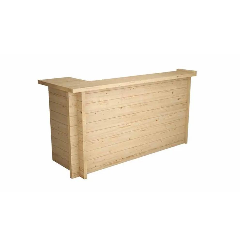 Lasita Maja Ltd The Bar-Log Cabin, Wooden Garden Room, Home Office - H103 cm in Light Tan 2