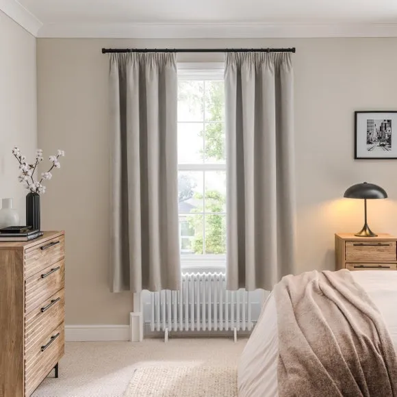 Luna Brushed Pencil Pleat Curtains (Blackout Available) 4