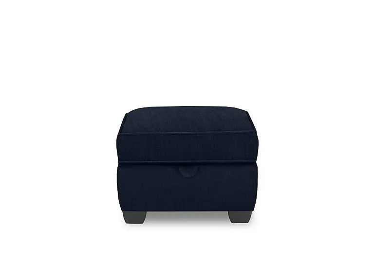 Regency Storage Footstool - Aston Navy