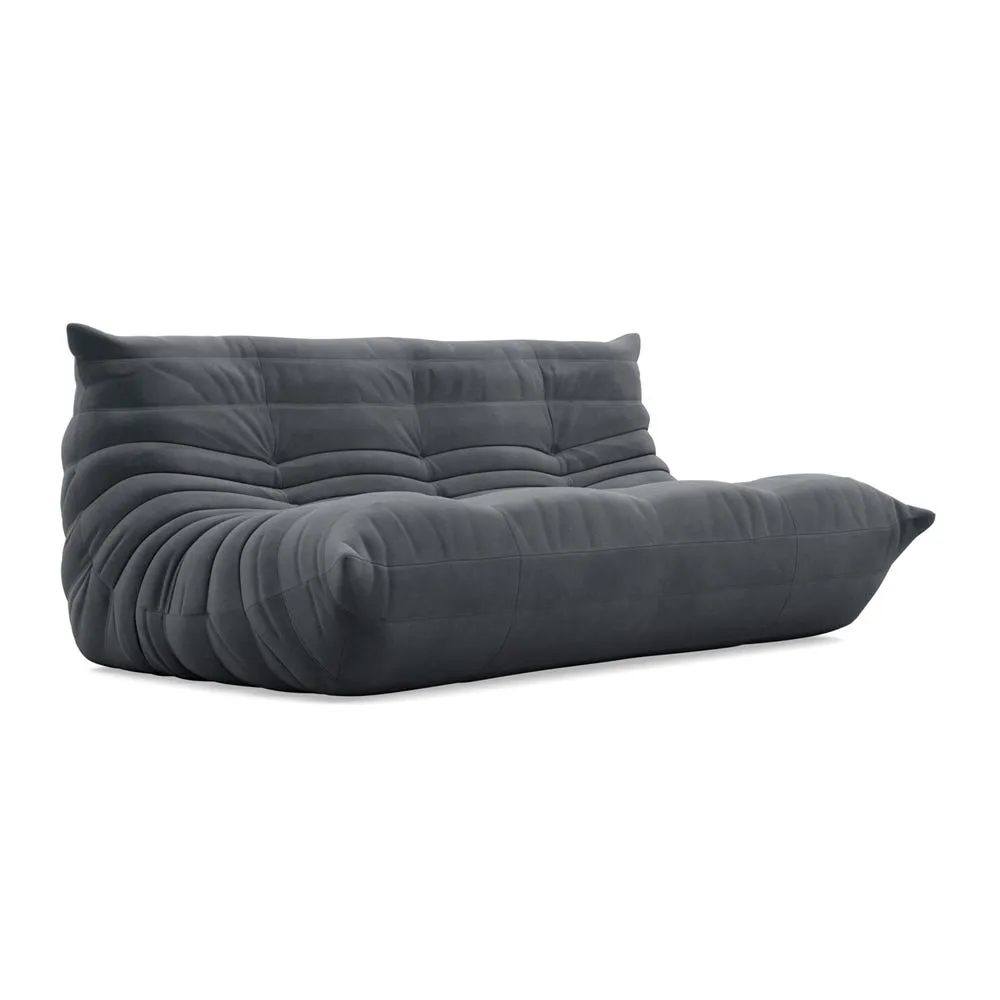 Ligne Roset Togo Large Settee Alcantara Chic Grey 3