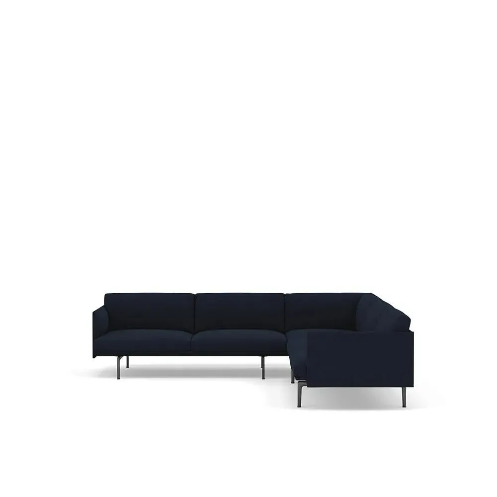 Muuto Outline Corner Sofa Vidar Fabric Dark Blue 554 1