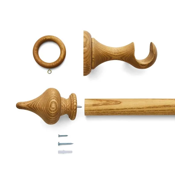 Pendleton Wood Curtain Pole 4
