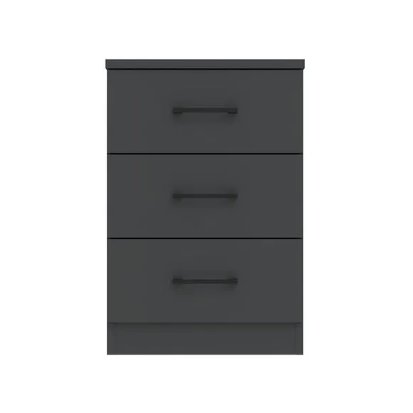 Foster 3 Drawer Bedside Table 2