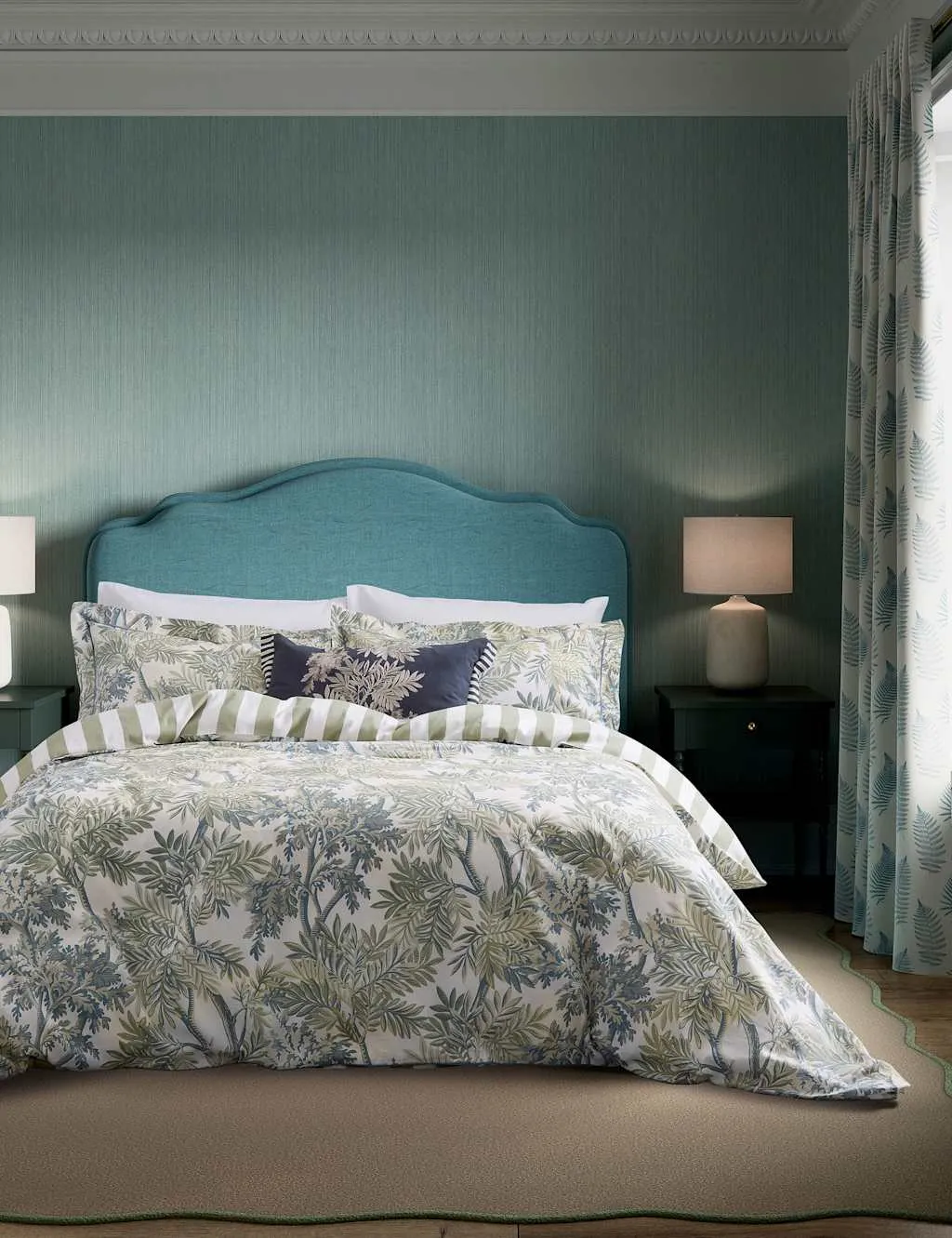 Sanderson Tapestry Tree Bedding Set Blue Mix