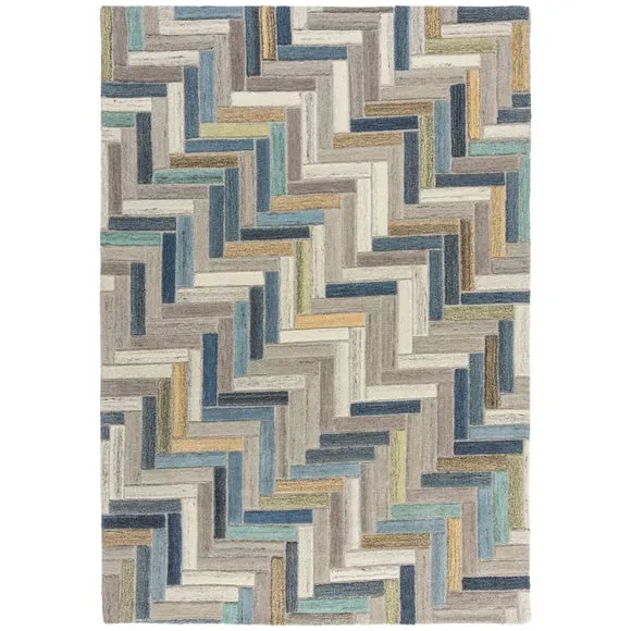 Russo Wool Geometric Modern Rug 5